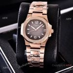 Copy Patek Philippe Nautilus Diamond Bezel 35mm watch Swiss Quality